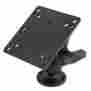 Ram-101u-b-246 100mm Ram Mounting Systems Mount 4.75 Square Base Vesa Plate 75mm And Hole Patterns W Short Arm S 793442926457