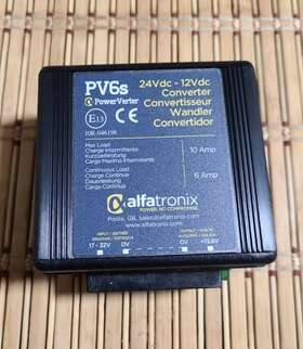 10converter Alfatronix Pv6s Powerverter 24 - 12vdc 6/10 Amp Converter. Made In Uk
