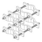 Bc-30-10 Commscope Heavy Duty Welded Pipe To Clamp For Base Antennas