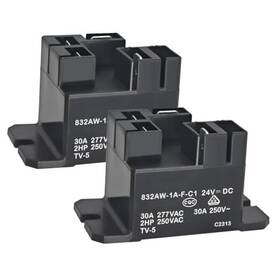 Formiden 832aw1afc12p Relay 832aw-1a-f-c1 24vdc Pack Of 2 - 30a Heavy Duty Power 250vac