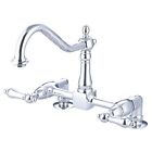 Ks1141al Kingston Brass Heritage Double Handle Bridge Deck Mount 663370022173