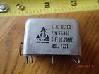Mdl.1721 52-153 Filtech Vintage L.c Filter P N C.f 10.7 Mhz Corp