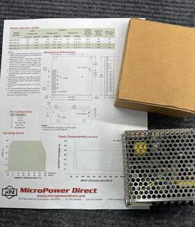 Mpe-25s-12 Mean Well 12v Dc 2.1 Amp Regulated Power Supply 115-230v 12 Volt Rack Led