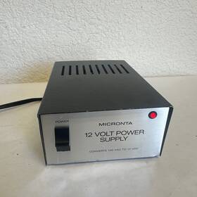 Micronta Cat.no.22-127d Regulated 12 Volt Power Supply No. 22-127d Converts 120 Vac To Vdc
