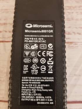 Microsemi Pd-9001gr Black Portable Handheld Single Port Poe Midspan Injector