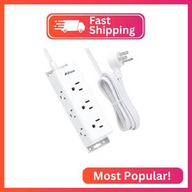Mifaso Lf50 Surge Protector Power Strip - 9 Widely Spaced Multi Outlets Wall Mount 3 Side