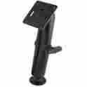Ram-101u-d-2461 Ram Mounting Systems Mount 1.5 Diameter Ball W Long Double Socket Arm 2.5 Round Base Amps 793442902901