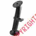 Ram-b-101u-c Ram Mounting Systems Mount 1 Diameter Ball W Long Double Socket Arm 2 2.5 Round Bases A 793442110191