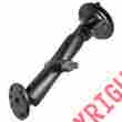 Ram-b-166-c-202u Ram Mounting Systems Mount Twist Lock Suction Cup W Long Double Socket Arm 2.5 Round Bas 793442911019