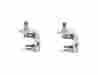 Ptrv1 Rv1 Workman Lot Of 2 Cb Radio Antenna Mirror Mounts 3 Way Single Groove