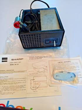 Sharp Ad-112 Dc Power Supply With Lighter Socket Model Cb 12vdc In Box