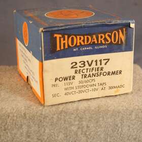 40vct-20vct-10 Triad 662-0198-010 New Thordarson Transformer 23v117 Multiple Tap Outputs V .3a