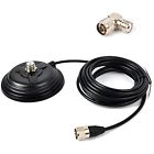Twbm110so239 Twayrdio Magnetic Antenna Mount Trunk Roof Base With Coax Cable