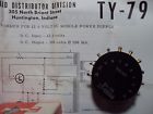 Ty-79 Triad Transistor Power Supply Mobile Transformer Amateur Ham Radio