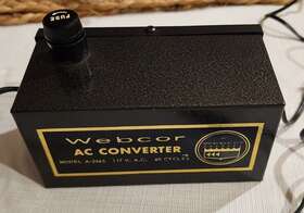 A-2965 Webcor Vintage Power Supply Ac Converter And Charger 110v 60 Cycle Usa