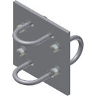 Wsxp2020 Wireless Solutions Heavy Duty Antenna Mast Mount Ssm Crossover Plate