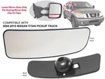 For Towing Mirror Lower Wide Angle Glass 2004 - 2015 Titan Passenger Right Side. Fixed Price $19.99.