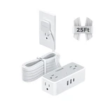 Tessan Flat Plug Extension Cord 25 Ft Surge Protector Power Strip With 4 Ac. Fixed Price $51.99.