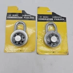 Pair Of Classic Combination Padlock 1.92 48 Mm Kmart Corp - Nos 1970S. Fixed Price $7.94.