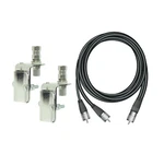Firestik MK64A9A - Stainless Steel SO239 Dual Mirror Mount Kit. Fixed Price $81.97.