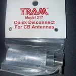 Tram 217 Cb Antenna Quick Disconnect 3/8" X 24 Threads New In Pack. Fixed Price $12.00.