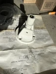 Shakespeare 495 Fold-down Mount Marine Whip Antenna Plastic 1"-14. Fixed Price $15.00.