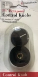 2PK Radioshack 274-407A 1-1/4" Hexagonal Control Knobs S54. Fixed Price $14.50.