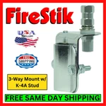 Firestik K-64A Cb Ham Radio Antenna Mount Stud 3-WAY W/ K-4A Vertical/horizontal. Fixed Price $27.95.