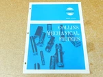 Collins Mechanical Filters General Catalog Ham Radio Book (original). Fixed Price $20.00.