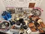 Vintage Ham Radio And Electronics Parts Lot, Capacitors, Knobs, Transformers.. Fixed Price $140.55.