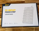 Superdanny Power Strip Surge Protector With 22 Ac Outlets. Fixed Price $14.99.