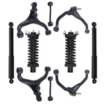 Front Rear Complete Struts + Control Arms Sway Bar Kit For Jeep Liberty 08-12. Fixed Price $393.40.