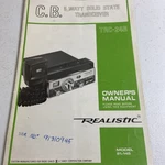 Realistic Cb Model TRC-24B Owner's Manual Radio Shack. Fixed Price $7.19.