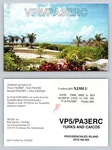 Ham Radio Qsl Qso Postcard VP5/PA3ERC, Providenciales, Turks And Caicos, Country. Fixed Price $16.99.