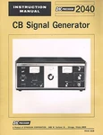 B&k Precision 2040 Signal Generator Cb Owners Instruction Manual Copy Obsolete. Fixed Price $15.99.