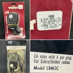 Vintage Cb Radio Microphones- Valor Mmc Marmat 4 Pin For Cobra Uniden New Nos. Fixed Price $39.99.