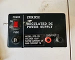 Zurich Regulated Dc Power Supply- DPS-125. Fixed Price $95.00.