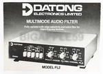 Datong Electronics Model FL2 Multimode Audio Filter Brochure & User Manual #2. Fixed Price $14.95.