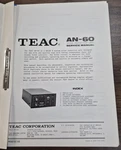 Teac AN-60 Noise Reduction Unit Service Manual Original. Fixed Price $15.50.