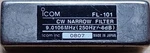 Icom FL-101 Cw Narrow Filter 9.0106MHZ (250HZ/-6DB) Clean Tested. Fixed Price $148.00.