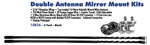 Aries 10826 Dual 4' Universal Antenna Mirror Mount Kit Black 750 Watt Brand New. Fixed Price $59.99.