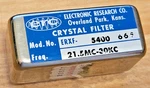 Erc Electronic Research Co Crystal Filter ERXF-5400 665 21.5MHZ-30KHZ 20577. Fixed Price $49.00.