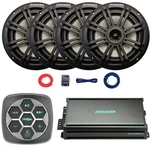 Metra IBBTR19 Marine 3-ZONE Controller, 4X 6.5" Black Speakers, Amp W/kit, Wire. Fixed Price $519.95.