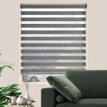Jiangpin Zebra Blinds For Windows, Dual Layer, Free-stop, Light Filtering Shades. Fixed Price $86.81.