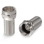 RG6 Screw-on Connectors Twist-on F-type For Coaxial Cable Indoo. Fixed Price $12.43.