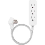 Cordinate 2FT. - 3 Outlet Grounded Extension White/ Gray. Fixed Price $11.59.