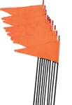 Firestik 7' Stud Mount Flags 10-PACK Black Pole/orange. Fixed Price $338.22.