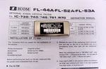 Icom FL-44A FL44A 2.4KHZ Ssb Narrow Filter 455KHZ If IC-730 745 R70 751. Fixed Price $79.00.