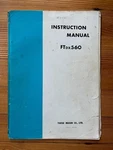Vintage C.1969 1972 Yaesu Musen FTDX560 Hf Transceiver Original Manual. Fixed Price $61.00.