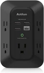 Usb Wall Charger Surge Protector - Addtam 5 Outlet Extender With 4 Charging. Fixed Price $28.99.
